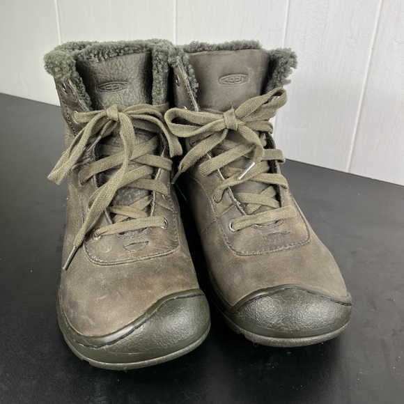 KEEN Lace Up Leather Crested Butte Low Boot Sz 6 - Picture 4 of 14